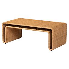 Wholesale Interiors bali and pari Nevada Rattan Coffee Table