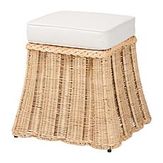 Wholesale Interiors bali and pari Rotem Rattan Ottoman, Small