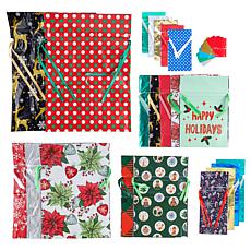 Winter Lane 54-Piece Holiday Gift Bag Set