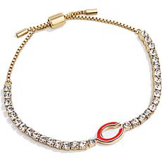 BaubleBar Gold Washington Commanders Pull-tie Tennis Bracelet