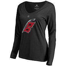 Women's Fanatics Black Carolina Hurricanes Team Alternate Long Slee...