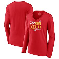 Women's Fanatics  Red Kansas City Chiefs 2023 AFC West Division Cha...