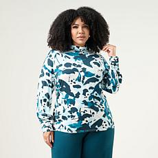 Wynne Layers Viscose Turtleneck with Pleated Cuff