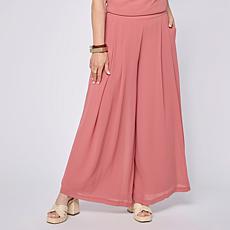 WynneCollection Chiffon Pleated Trousers