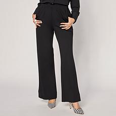 WynneCollection Dart Detail Straight-Leg Pant