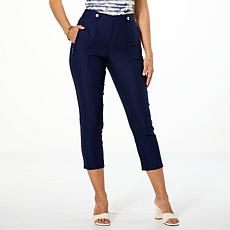 WynneCollection Polished FlatterFIT Slim Leg Cropped Pant