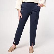 WynneLayers 360 Stretch Narrow Leg Pant with Front Slits