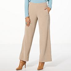 WynneLayers Plush Ottoman Knit Straight Leg Pant