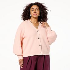 WynneLayers Shaker-Stitch Cozy Knit Cardigan
