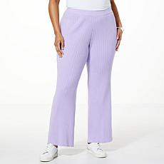 WynneLayers SoftKNIT Flat Ribbed Knit Flared Pant