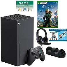 Xbox Series X Console with Halo Infinite, Accessories and 2 Vouchers