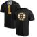 Men's Fanatics Black Boston Bruins #1 Dad Logo T-Shirt