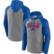 Men's Fanatics Heathered Gray/Royal Buffalo Bills By Design Raglan ...