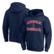Men's Fanatics Navy Los Angeles Angels Heart & Soul Fitted Pullover...