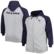 Men's Heather Gray Houston Texans Big & Tall Fleece Raglan Full-Zip...