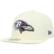 Men's New Era Cream Baltimore Ravens Chrome Color Dim 59FIFTY Fitte...