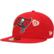 Men's New Era Scarlet Tampa Bay Buccaneers Chain Stitch Heart 59FIF...