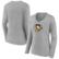 Women's Fanatics Ash Pittsburgh Penguins Primary Logo Long Sleeve T...