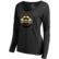 Women's Fanatics Black Boston Bruins Midnight Mascot Long Sleeve V-...