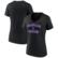 Women's Fanatics Black Colorado Rockies Heart and Soul V-Neck T-Shirt