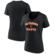Women's Fanatics Black San Francisco Giants Heart and Soul V-Neck T...