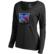 Women's Fanatics Branded Black New York Rangers Midnight Mascot Lon...