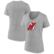 Women's Fanatics Heather Gray New Jersey Devils Primary Logo Team V...