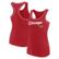 Women's Fanatics Red Chicago Blackhawks Wordmark Logo Racerback Sco...