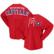 Women's Fanatics Red Washington Capitals Spirit Lace-Up V-Neck Long...