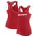 Women's Fanatics Red Washington Capitals Wordmark Logo Racerback Sc...