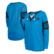 Women's New Era Blue Carolina Panthers Lace-Up Notch Neck Long Slee...