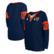 Women's New Era Navy Chicago Bears Lace-Up Notch Neck Long Sleeve T...