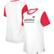 Women's New Era  White/Red Tampa Bay Buccaneers Third Down Colorblo...