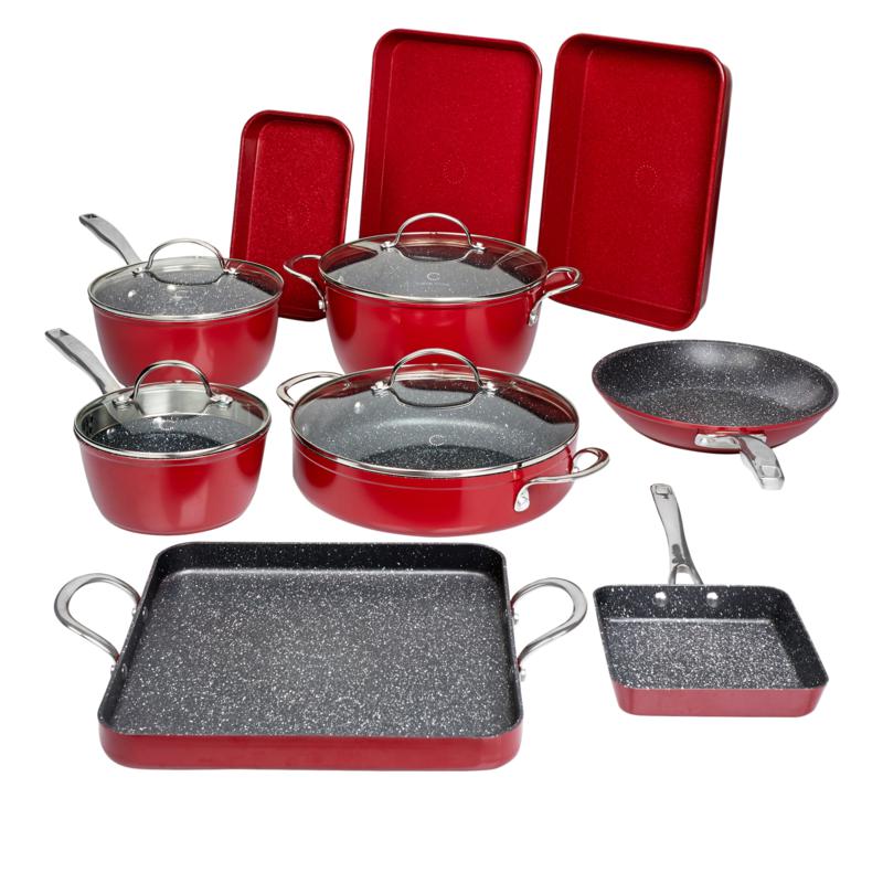 red non stick pots and pans