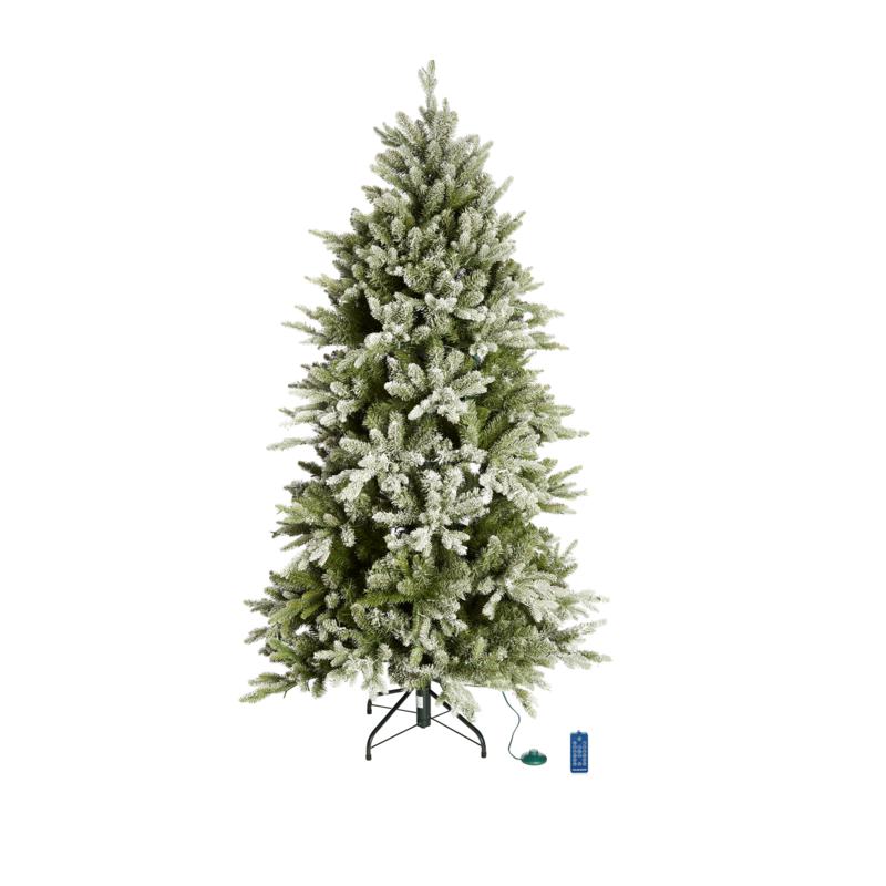 American Tree & Wreath 9' Color-Changing Flocked Starry Alpine Tree