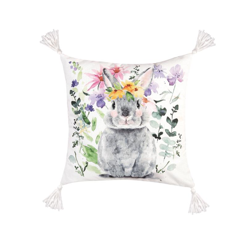 C&F Home Flowers Bunny I Pillow
