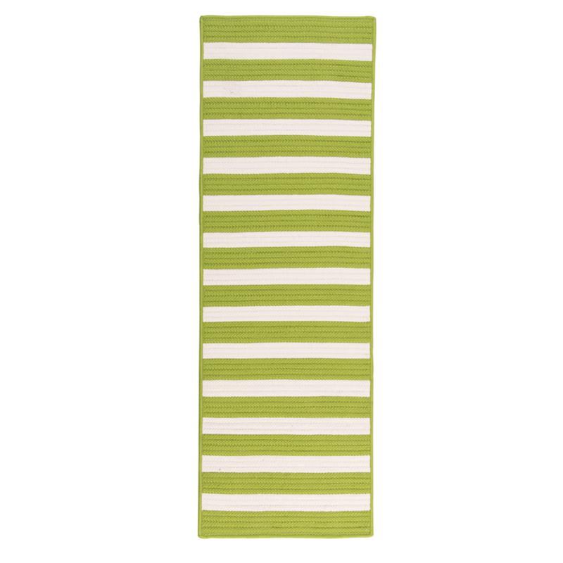 Colonial Mills Stripe It 2' x 8' Rug   Bright Lime   7448660