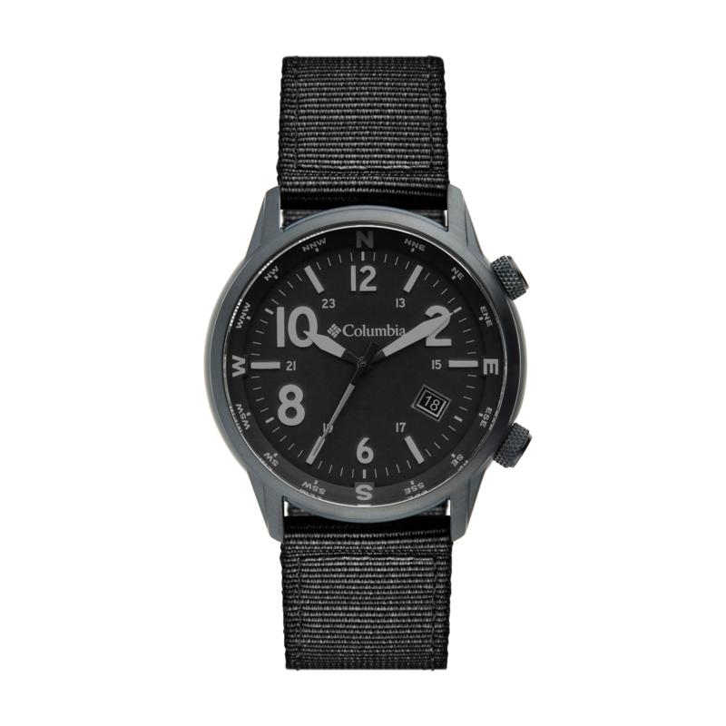 Columbia "Outbacker" Men's Black Nylon Strap Watch