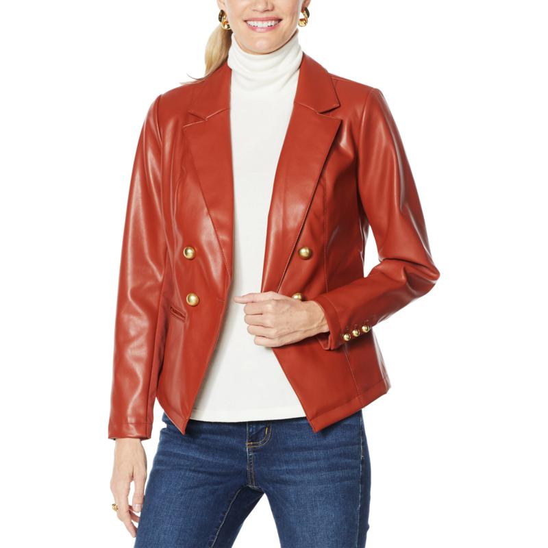 G By Giuliana Faux Leather Blazer 9437663 Hsn