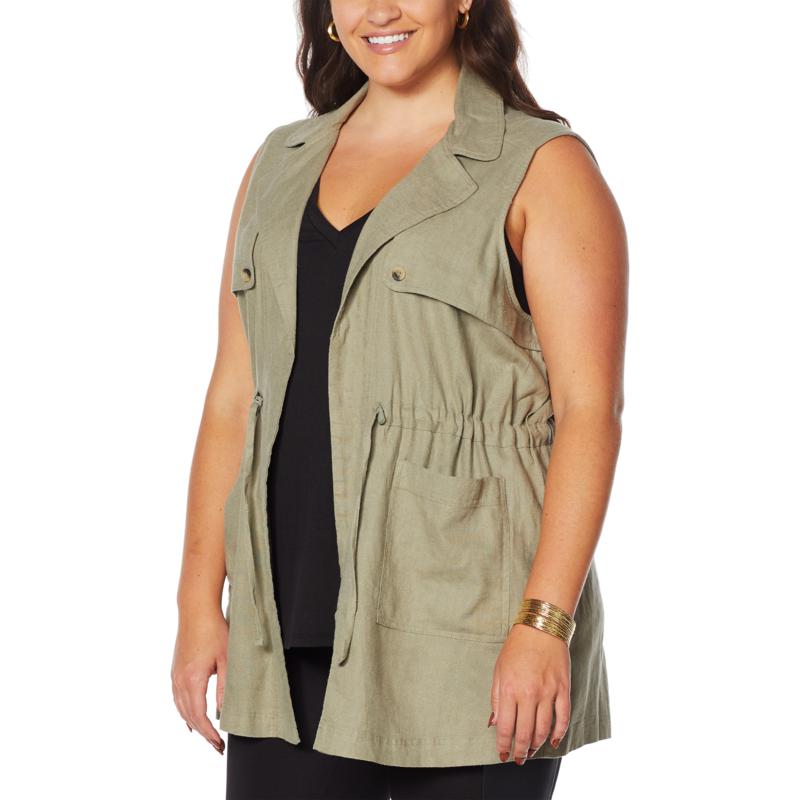 plus size cargo vest