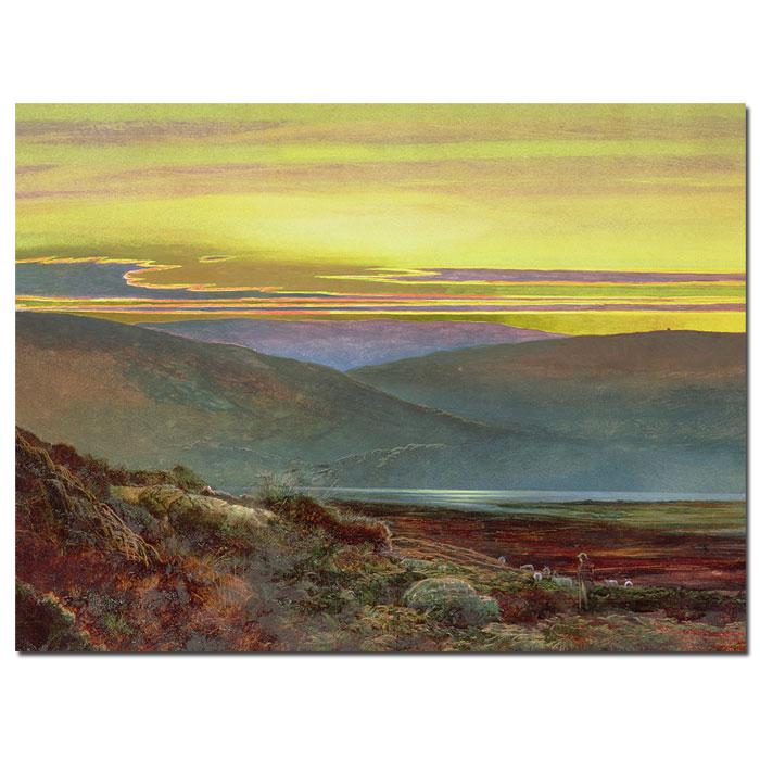 Giclee Print - A Lake Landscape at Sunset 19" x 14"