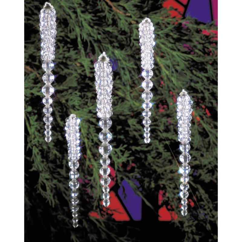 Holiday Beaded Ornament Kit   Sparkling Icicles