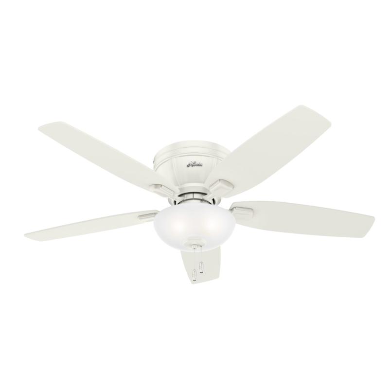 Hunter 52 Kenbridge White Ceiling Fan W Led Light Kit And Pull Chain 9693400 Hsn