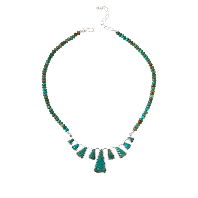 Jay King Gallery Collection Sterling Silver Alicia Turquoise Necklace