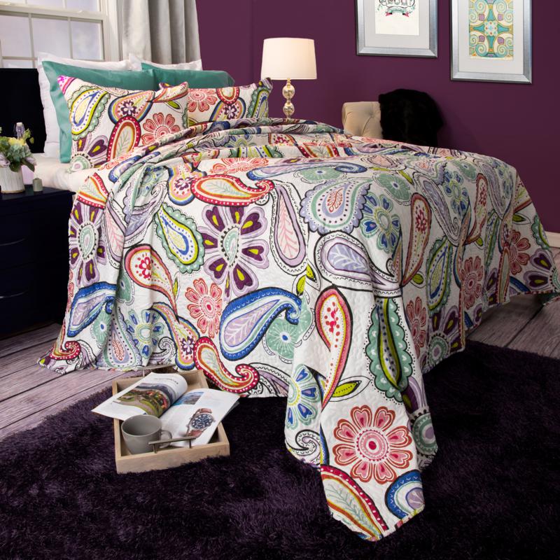 Lavish Home 2-piece Lizzie Quilt Set - Twin