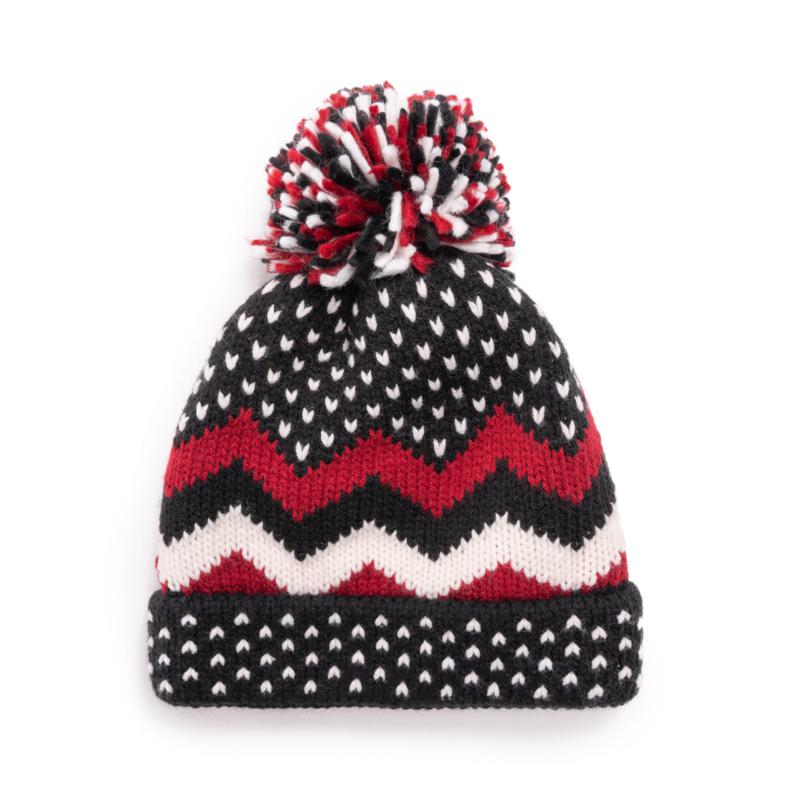 Muk Luks Women S Chevron Pom Hat Hsn