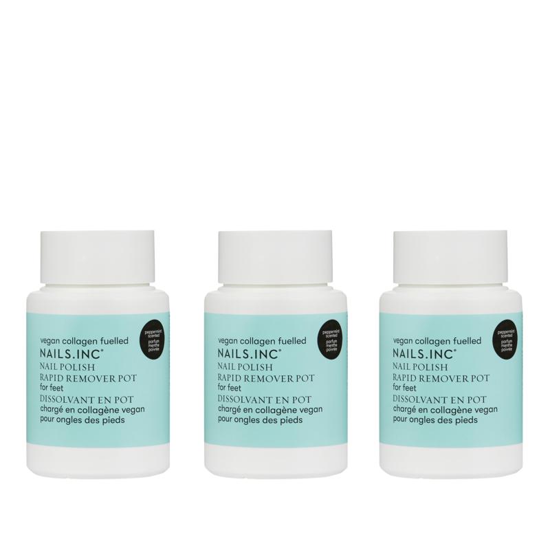 Nails Inc Peppermint Nail Polish Remover Trio Hsn