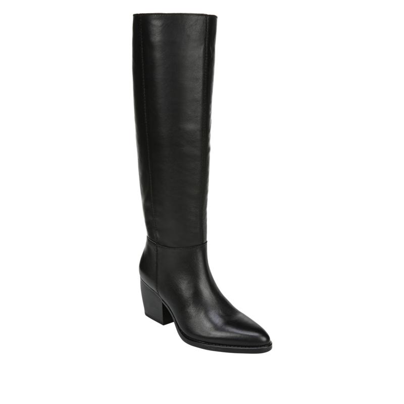 black leather riding boots wide calf