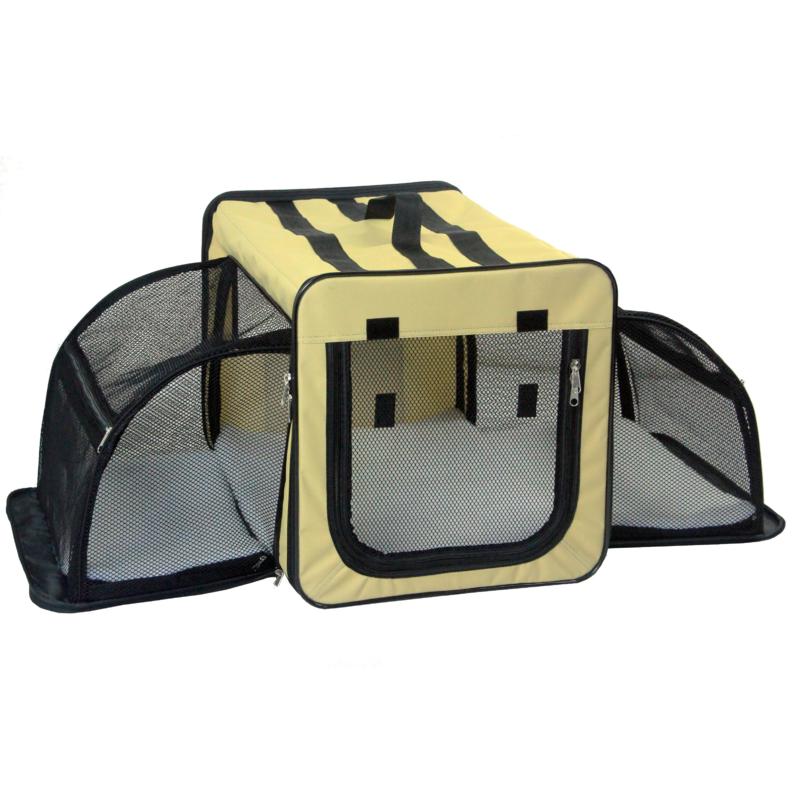 collapsible mesh dog crate