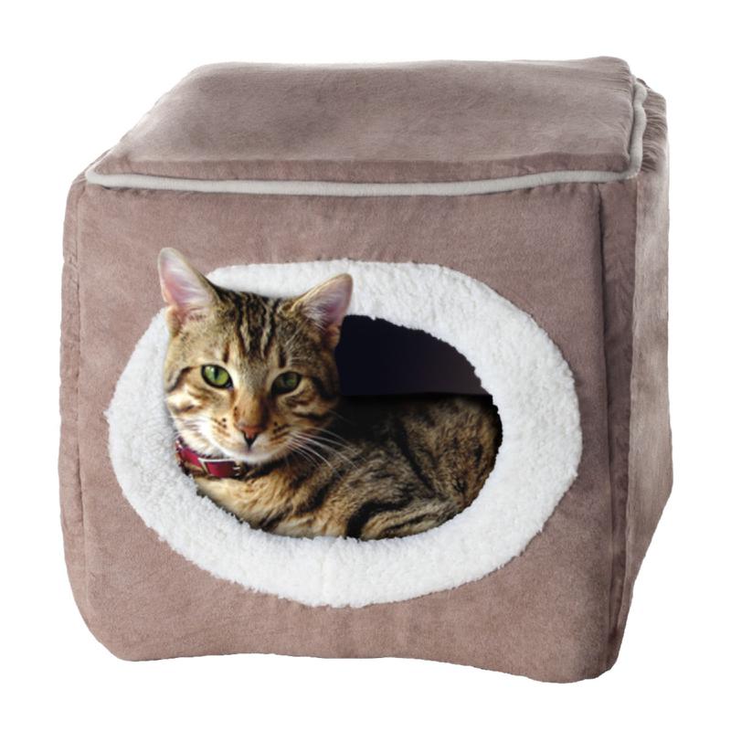 PETMAKER Cozy Cave Enclosed Cube Pet Bed